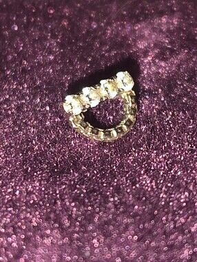 BVLA Halfmoon Diamond and Gold Threadless End